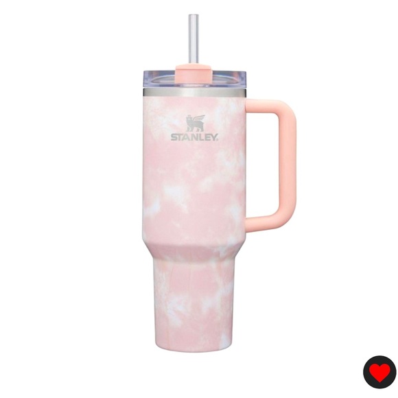 NWT Stanley 40oz Quencher Peach Pink Tie Dye New H2.0 Tumbler Cup - Picture 6 of 16